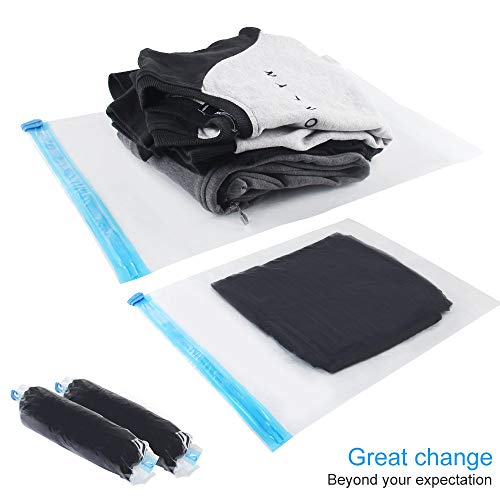 10Pack Reusable Travel Space Saver Bags: 75% Storage Savings