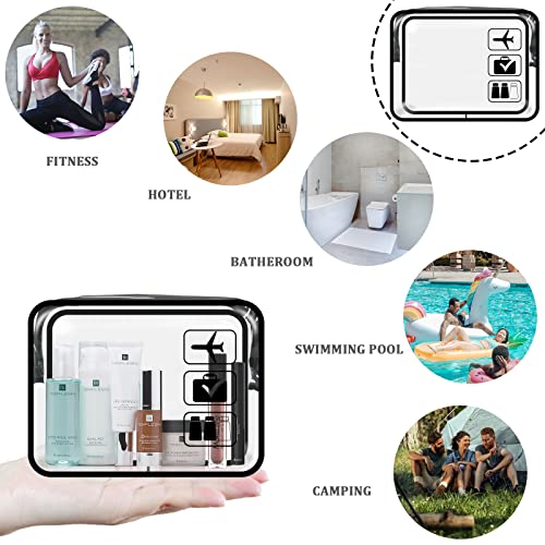 Portable Clear Toiletry Bag Set for Travel