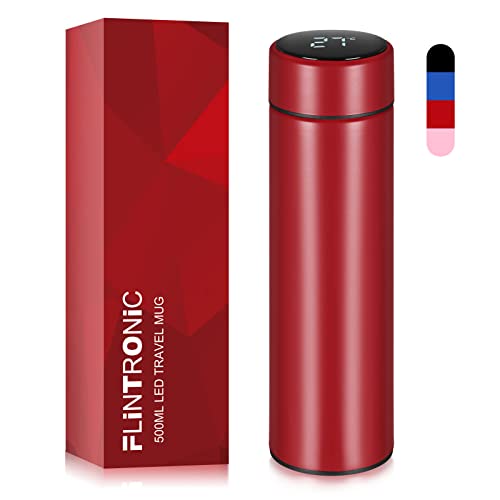 Flintronic Smart Water Bottle, LED Temperature Display
