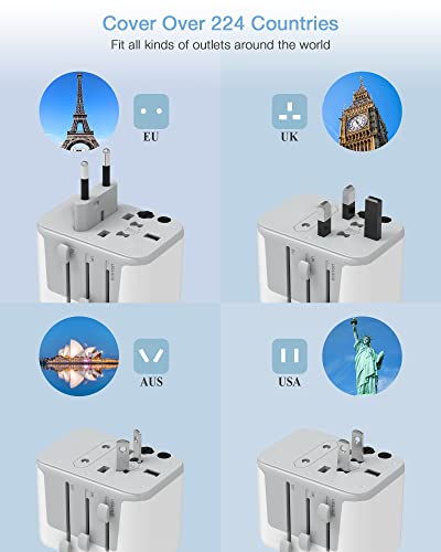 TESSAN Universal Travel Adapter with USB Ports