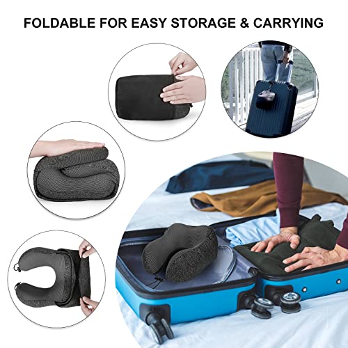 Eono Hooded Travel Pillow with Memory Foam