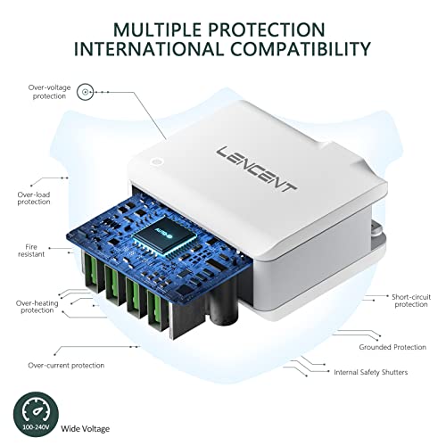 Lencent 4-Port Universal USB Charger for Gadgets