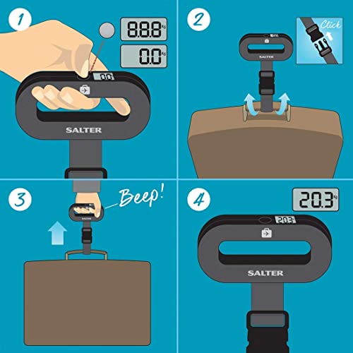 Salter Digital Luggage Scale - Portable and Lightweight