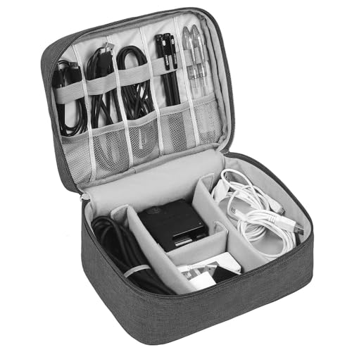 Universal Travel Gadget Bag for Electronics Accessories (Black)