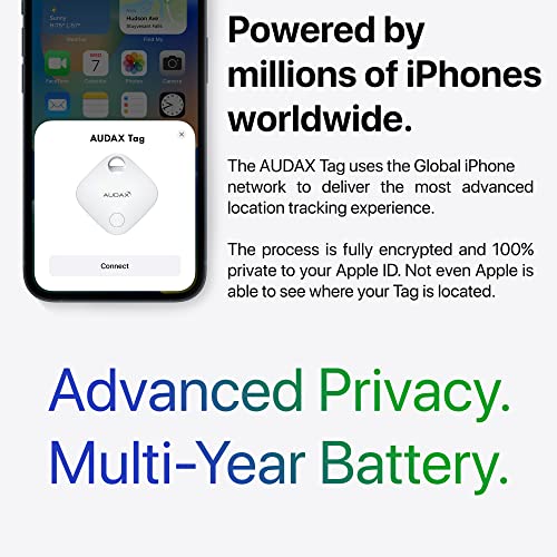 Audax Bluetooth Key Finder, iPhone Tracker - White