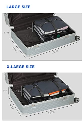 ELEZAY Travel Packing Cubes - Grey, Large