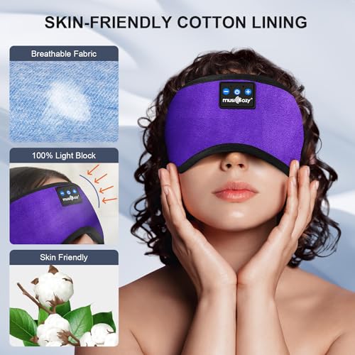 Bluetooth Sleep Headphones Eye Mask - 14 Hrs Playtime