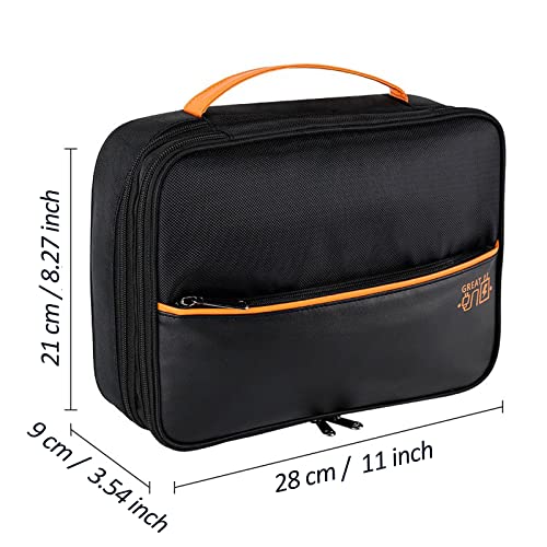 xocome 3-Layer Travel Gadget Bag - Black