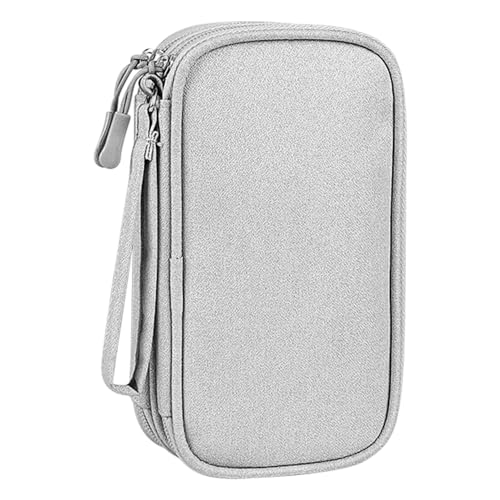 Portable Travel Cable Organizer Bag - Grey