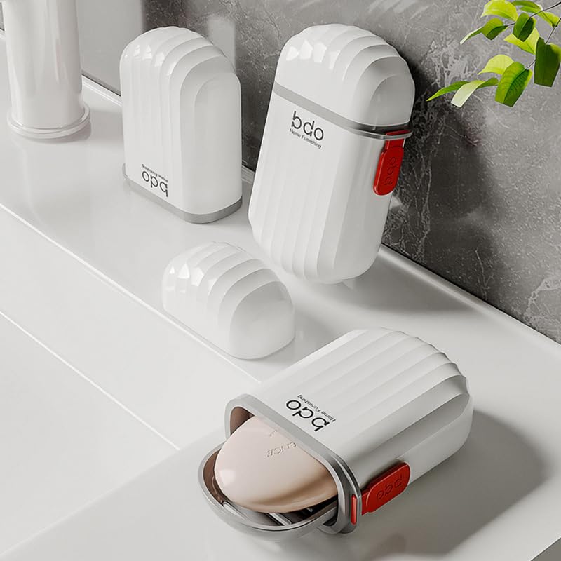 Portable Waterproof Travel Soap Case with Lid