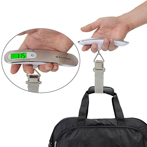 Portable Digital Luggage Scale with Backlit, 110 lbs Capacity