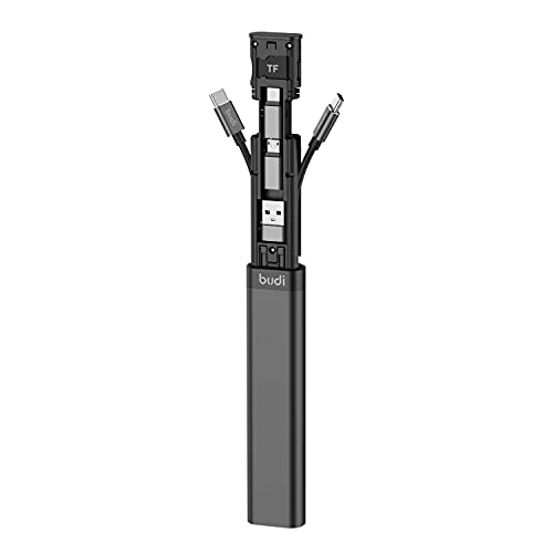 Budi 9-in-1 Charging & Data Sync Cable - Black
