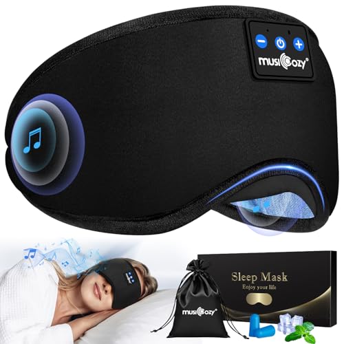 Bluetooth Sleep Headphones Eye Mask for Side Sleepers/Nap/Travel