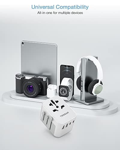 TESSAN Universal Travel Adapter with USB Ports