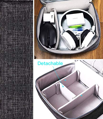 Universal Travel Gadget Bag for Electronics Accessories (Black)