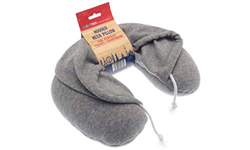Hooded U-Shaped Neck Travel Pillow with Hoodie