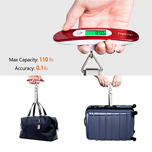 FREETOO Portable Digital Travel Luggage Scale - 110lb/50kg