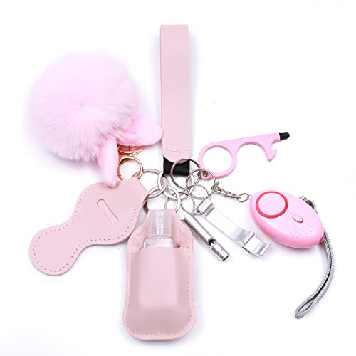 9PC Personal Safety Keychain Set for Women and Kids