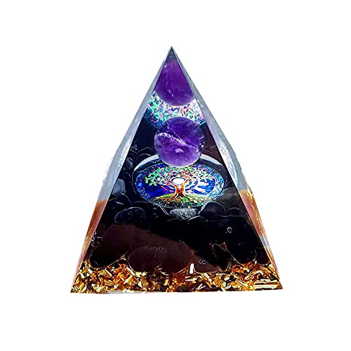 Crystal Energy Tower Pyramid Healing Chakra Stone