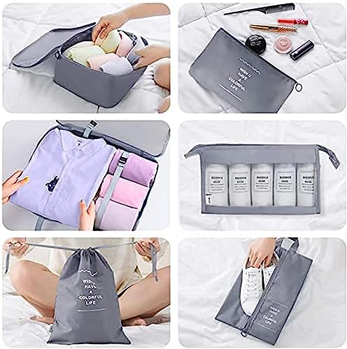 ZDKGER Travel Packing Cubes, 9pcs Waterproof Organizers
