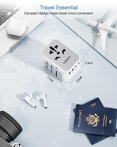 TESSAN Universal Travel Adapter with USB Ports
