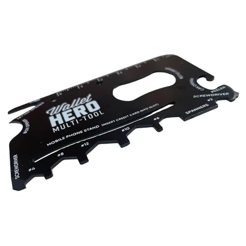 Black Handy Credit Card Size Pocket Multi-Tool