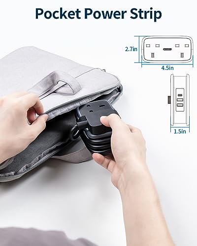 NTONPOWER Compact USB Extension Lead For Travel & Home