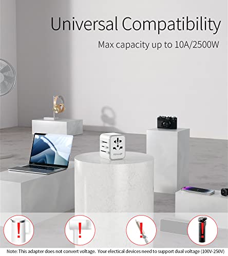 Universal Travel Plug Adapter with USB Ports