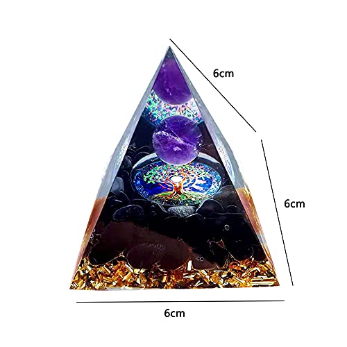 Crystal Energy Tower Pyramid Healing Chakra Stone