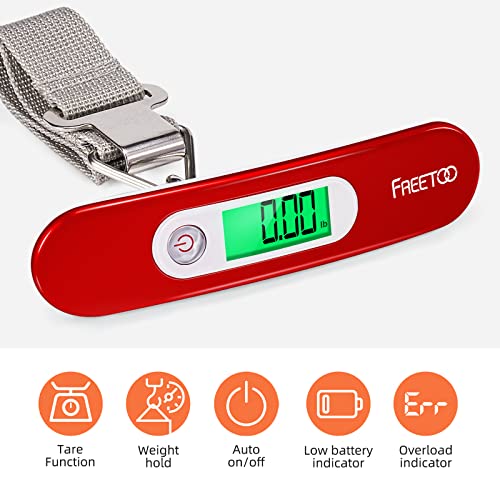 FREETOO Portable Digital Travel Luggage Scale - 110lb/50kg