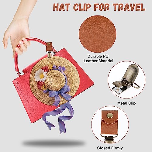 Cobee Travel Hat Clips - Multifunctional Leather Hat Holders