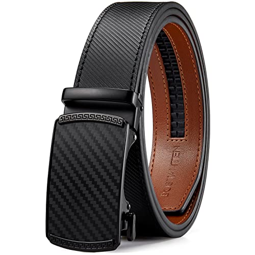 BOSTANTEN Men's Leather Ratchet Belt - Versatile & Stylish