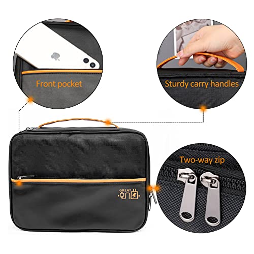 xocome 3-Layer Travel Gadget Bag - Black