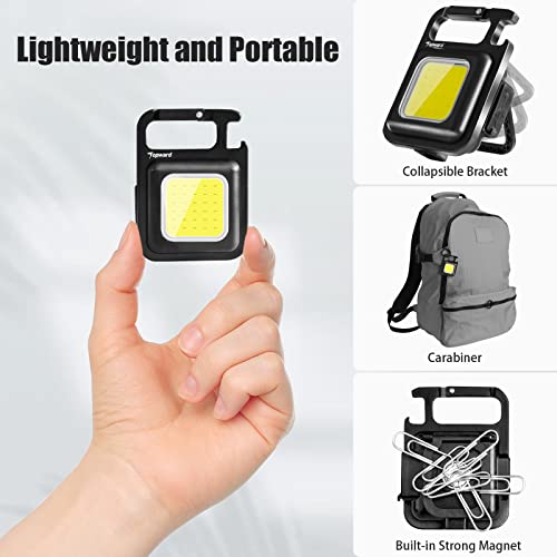 Rechargeable Keychain Torch - Super Bright LED, Portable