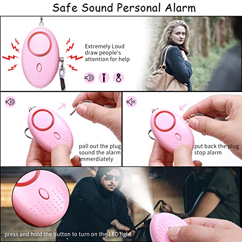 9PC Personal Safety Keychain Set for Women and Kids