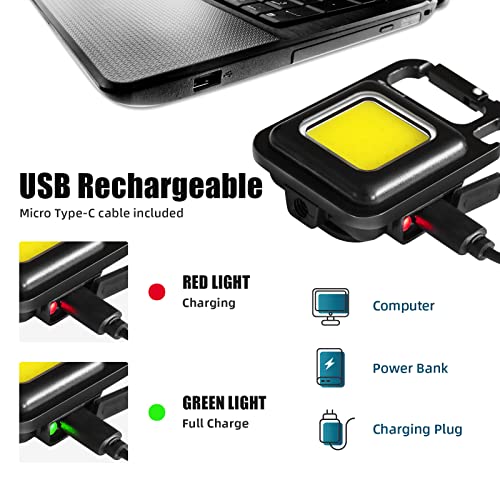 Rechargeable Keychain Torch - Super Bright LED, Portable