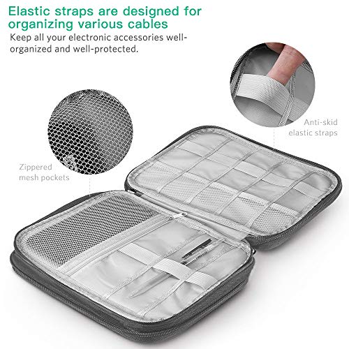 Universal Electronics Accessories Organizer Travel Gadget Bag (Gray)