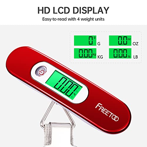 FREETOO Portable Digital Travel Luggage Scale - 110lb/50kg