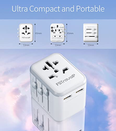 Universal Travel Plug Adapter with USB Ports