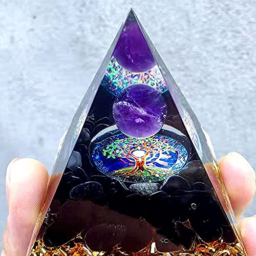 Crystal Energy Tower Pyramid Healing Chakra Stone