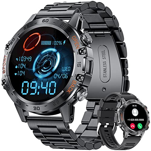 2023 Military Smartwatch: Voice Call, Android iOS Compatible