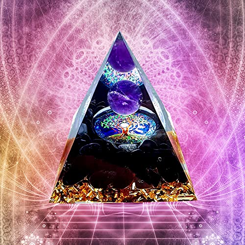 Crystal Energy Tower Pyramid Healing Chakra Stone