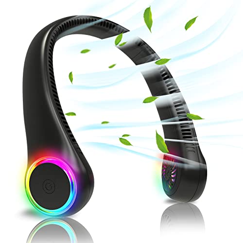 Bladeless Neck Fan - Portable, Rechargeable, 3-Speeds
