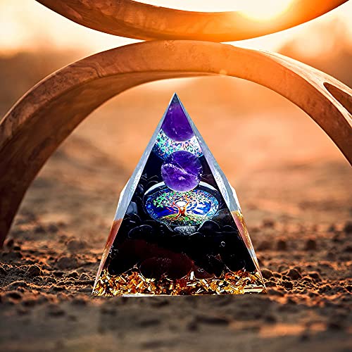 Crystal Energy Tower Pyramid Healing Chakra Stone
