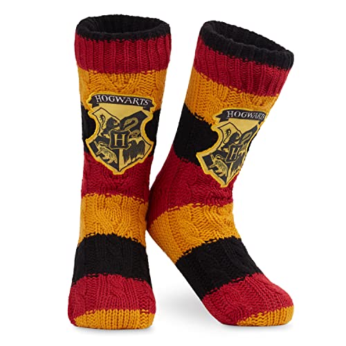 Harry Potter Slipper Socks - Knitted Women's Fluffy (Multi)