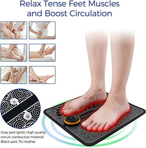 Portable EMS Foot Massager for Pain Relief and Circulation