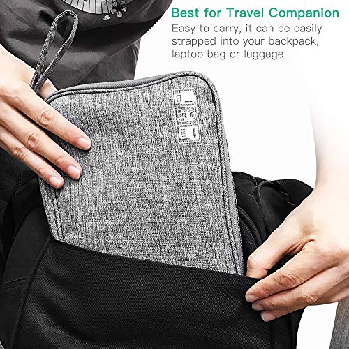 Universal Electronics Accessories Organizer Travel Gadget Bag (Gray)
