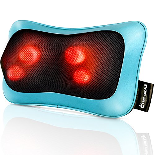 Shiatsu Neck Back Massager Pillow with Heat - Deep Tissue Massage