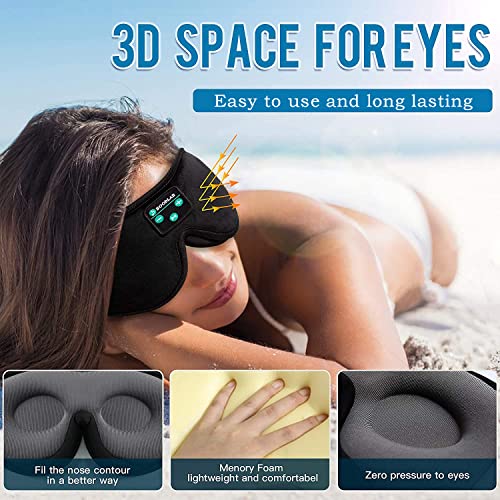 Bluetooth Sleep Mask with Ultra Thin Speakers
