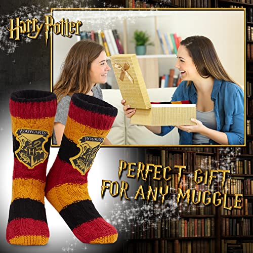Harry Potter Slipper Socks - Knitted Women's Fluffy (Multi)